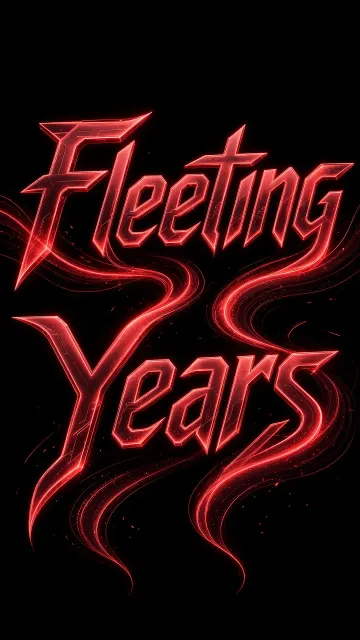 Futuristic Glowing Typography on Black Background