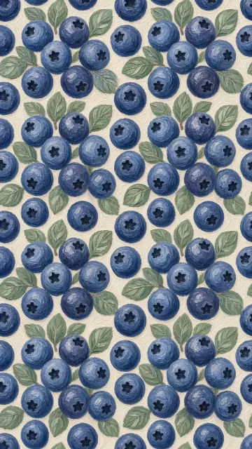 Seamless Pattern image example: Acrylic Granular Textured Blueberry Pattern