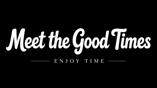 Modern Graphic image example: Modern Minimalist Good Times Typography Design