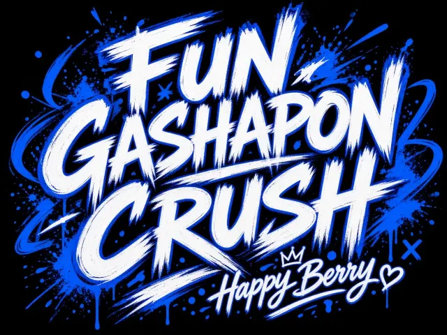 Urban Streetwear image example: Street Graffiti Gashapon Typographic Poster
