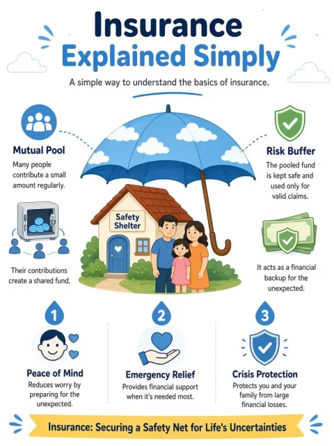 Educational image example: Cartoon Insurance Concept Infographic Poster