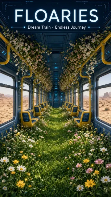 Surreal Dreamlike Metro Secret Garden Illustration