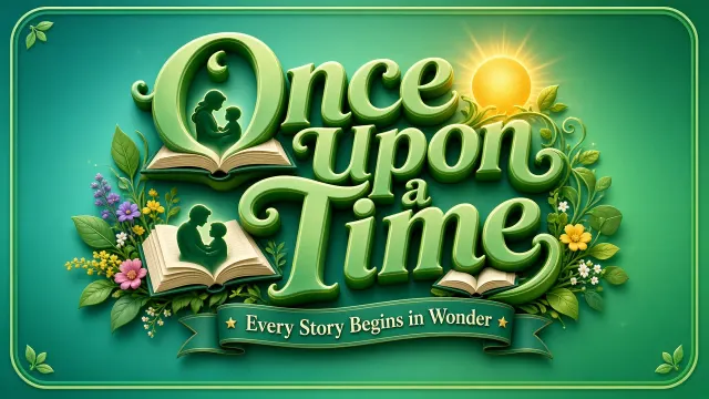 Glossy Finish image example: 3D Emerald Gradient Reading Typography