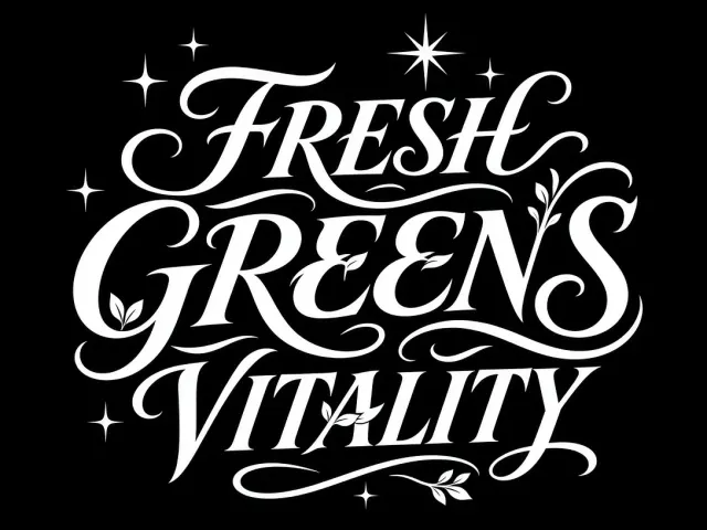 Dark Aesthetic image example: Dynamic Organic Typography Graphic Design