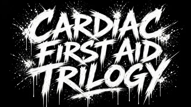 Dark Moody Ambience image example: Street Graffiti Cardiac First Aid Trilogy Typography