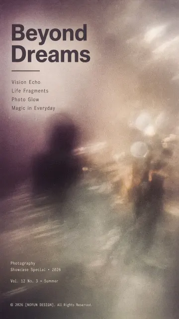 Muted Morandi image example: Dreamcore Motion Blur Experimental Photography Poster