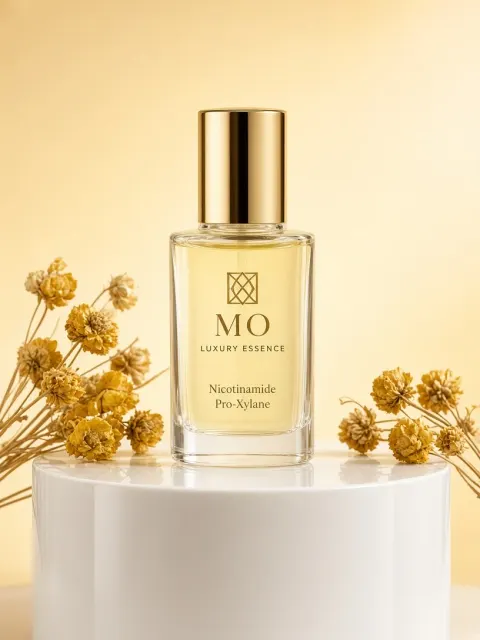 Cosmetics Packaging image example: Luxury MO Essence Serum Product Still Life