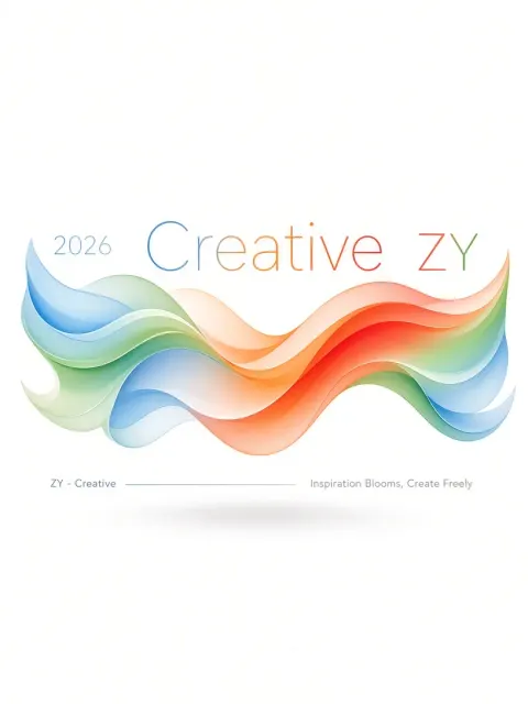 Fluid Gradient image example: Flowing Ribbon Modern Tech Logo Design