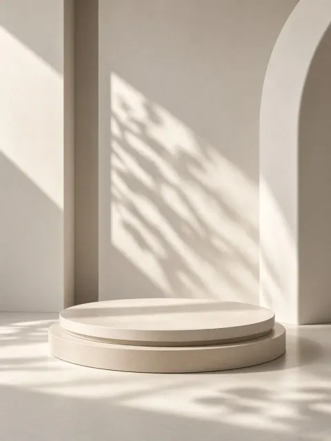 Natural Sunlight image example: Clean Octane Render Fragrance Display Podium