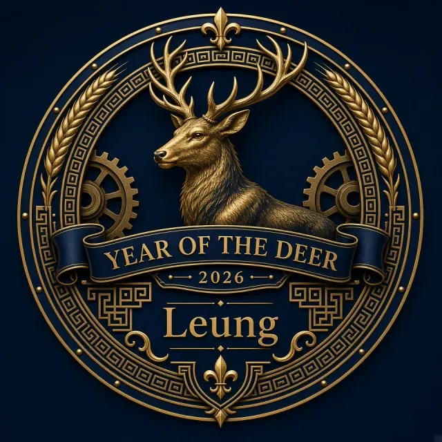 Automotive Branding image example: European Crest Deer Relief Circular Logo Design