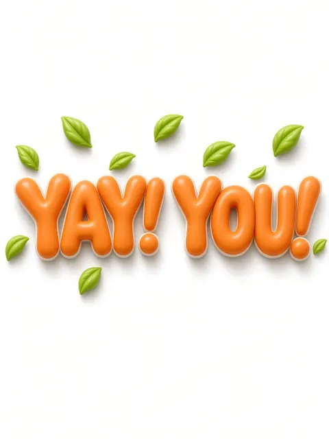 Dopamine Colors image example: Chubby Dopamine 3D Inflated Typography
