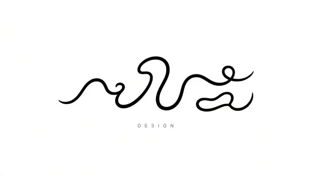 Graphic Art image example: Continuous Single Line Bird Script Vector Typography