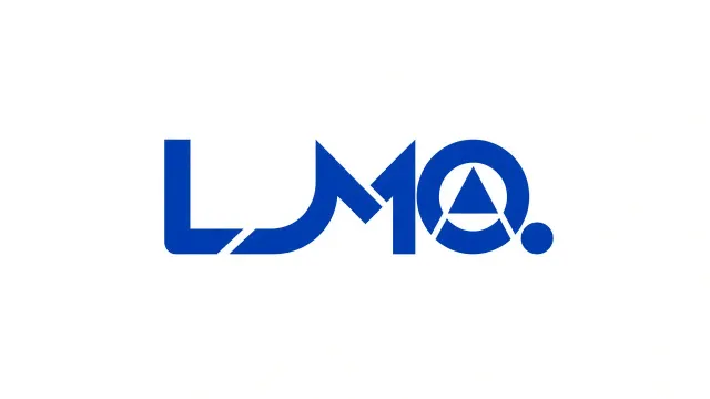 Logo Emblem image example: Minimalist Geometric LUMA Monogram Logo Design