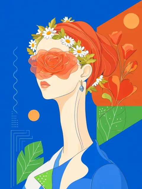 Retro Pop image example: Pop Art Reimagining of Girl with a Pearl Earring