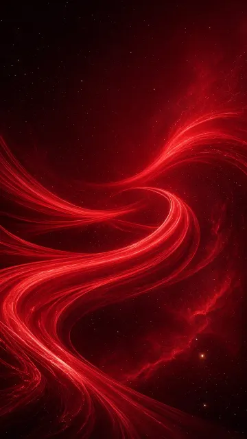 Red Gradient Nebula Light Streak Abstract Render