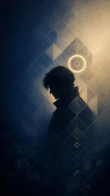 character silhouette image example: Occult Vector Gradient Mystical Game Backdrop