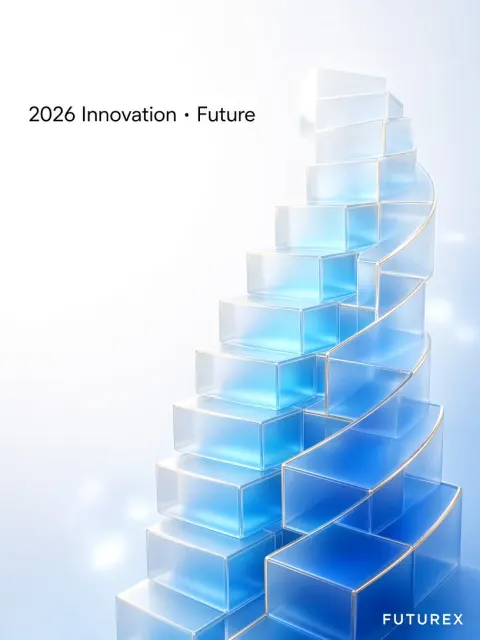 Keynote Poster image example: Tech Keynote Golden Spiral Visual Backdrop