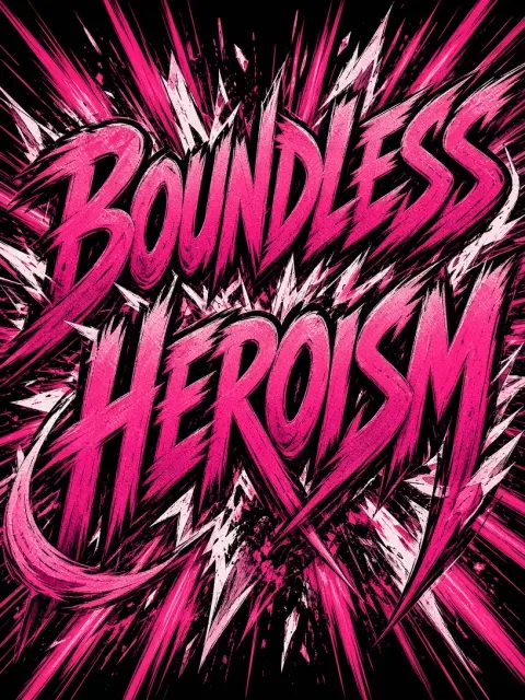 Manga Style image example: Explosive Manga Action Typography
