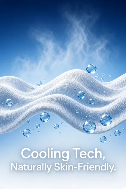Abstract Graphics image example: Blue Tech Cooling Fabric Poster