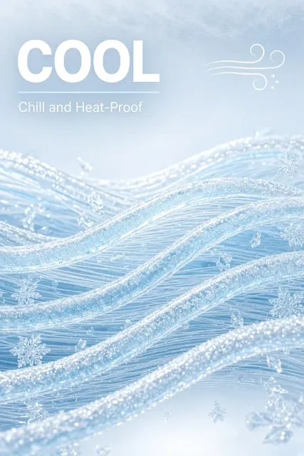 Cooling Fabric Fiber Technology Poster