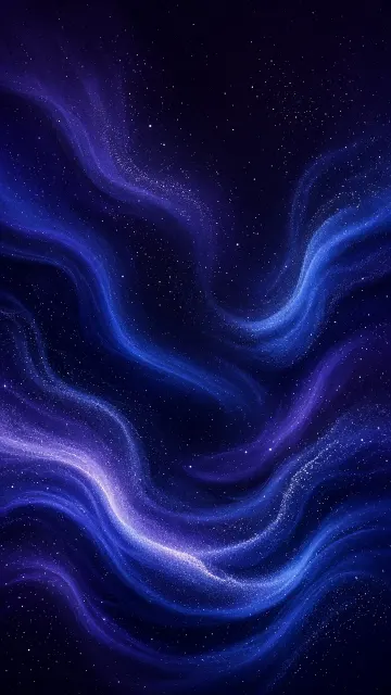 Luminescent image example: Abstract Flowing Nebula in Violet and Blue