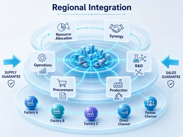 Corporate image example: 3D Enterprise Digital Architecture Ecosystem Diagram