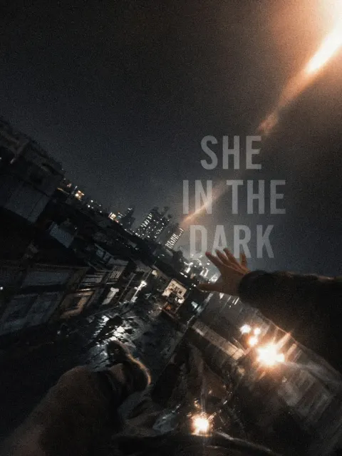 Urban Parkour Night Motion Blur Poster