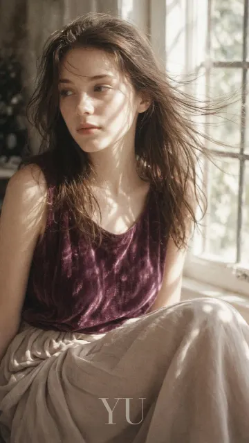 CCD Aesthetic image example: Casual Film Portrait of Fair-Skinned Girl