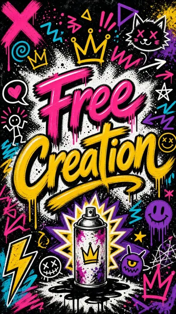 Expressive Street Graffiti Creative Art Poster