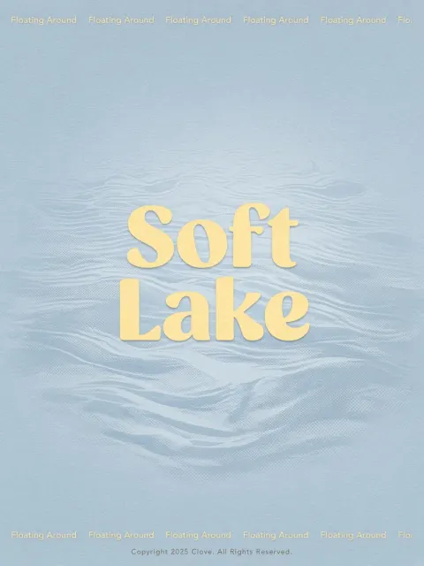 Serene Water Ripple Minimalist Typographic Poster