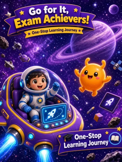 3D Space Themed Astronaut Motivational Study Illustration