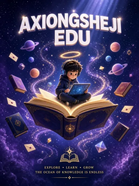 Stylized 3D image example: Fantasy Book Sea Cosmic Reading Educational Poster