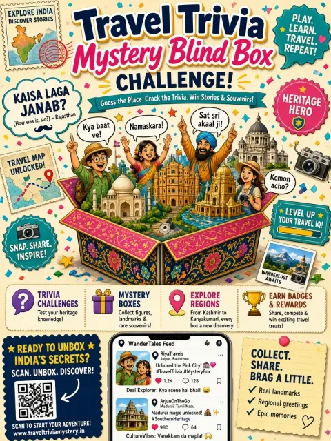 Travel image example: Cultural Tourism Trivia Blind Box Challenge Poster