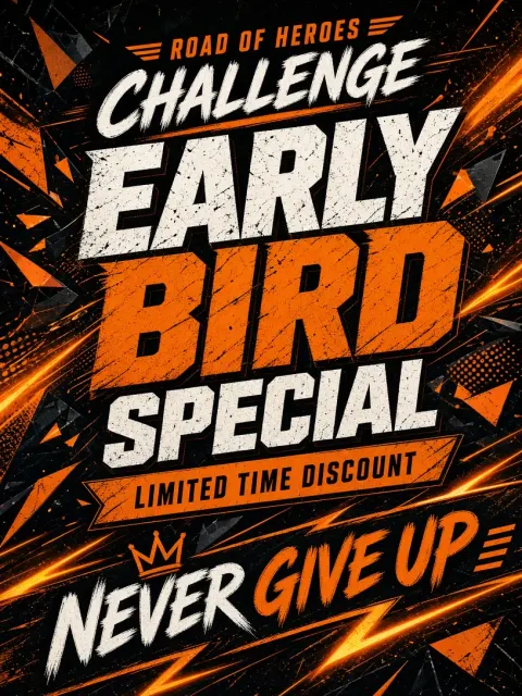 Promotional Poster image example: Black and Orange Comic Esports Sale Poster