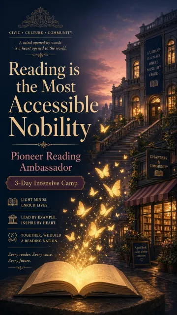 Pioneer Reading Ambassador Community Poster