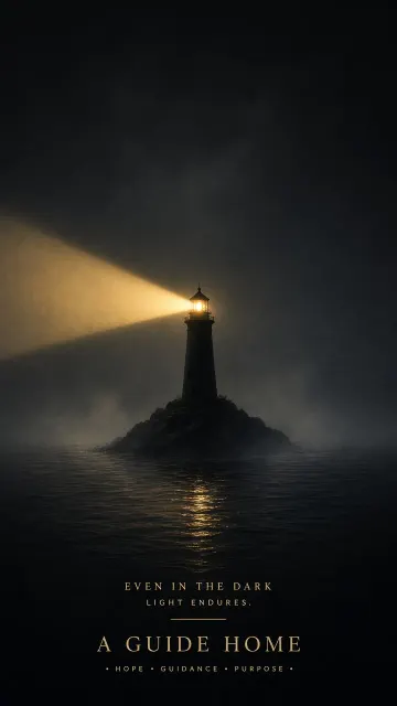 Minimalist Conceptual Lighthouse Light of Hope Poster