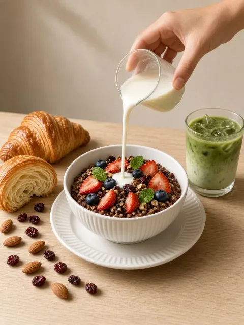 Cozy Breakfast Oatmeal Bowl Morning Photography