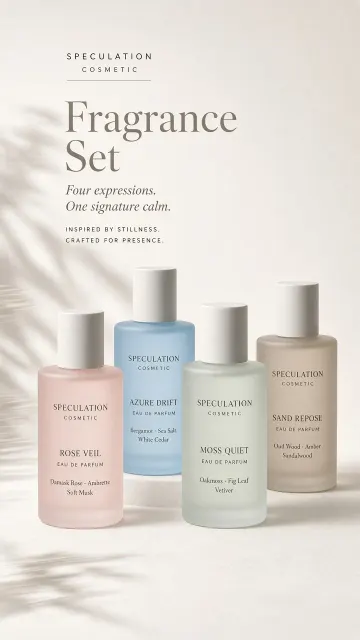 Minimalist Calming Fragrance Set Beauty Poster