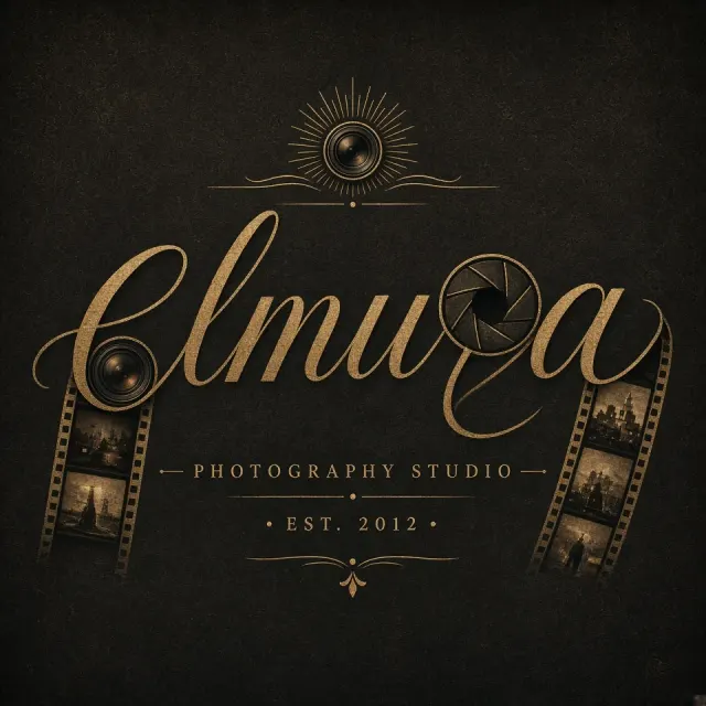 Natural Aesthetic image example: Vintage Hand-Lettered Photography Studio Logo