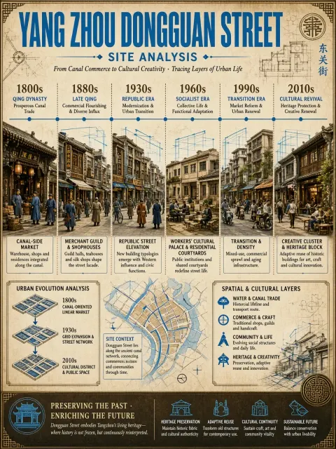 Vintage Collage image example: Vintage Collage Site Analysis of Dongguan Street