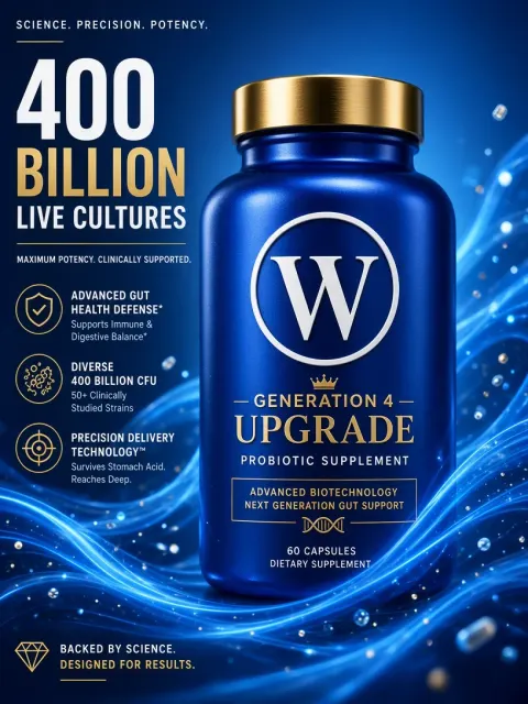 Logo image example: 3D Tech Probiotic Product Showcase Poster