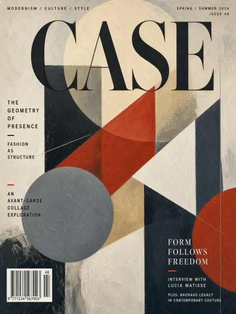 Geometric Collage Fashion Magazine Cover