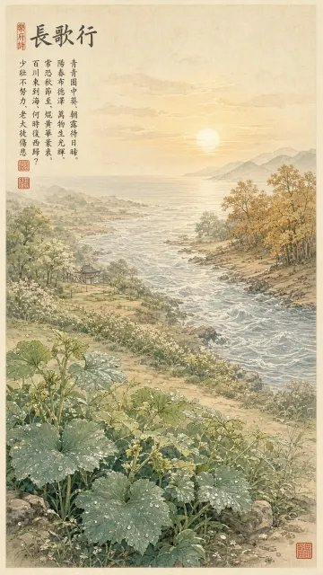 Classical Chinese Ode to Spring and Time