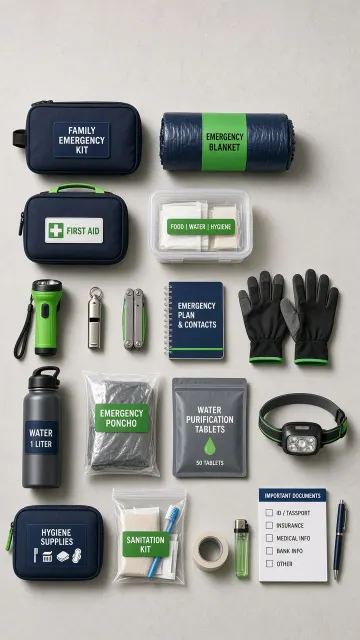 Studio Still Life Family Survival Kit Poster