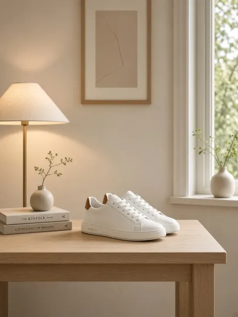 Warm Lamp and Window Cozy Home Interior
