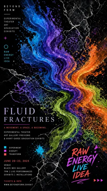 Dynamic Vitality image example: Fluid Texture Experimental Performance Poster