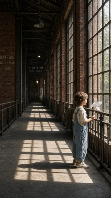 Urban Industrial Red Brick Kidswear Fashion Lookbook
