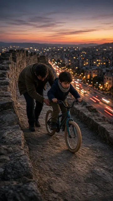 Learning to Ride a Bicycle on Ancient City Wall