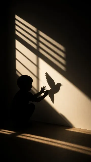 Constructivist Minimalist Hand Shadow Play Photography