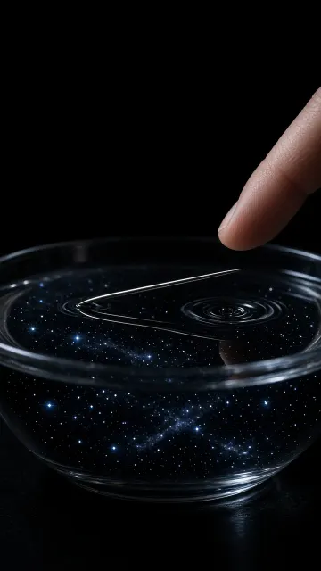 Floating Needle on Water Surface Tension